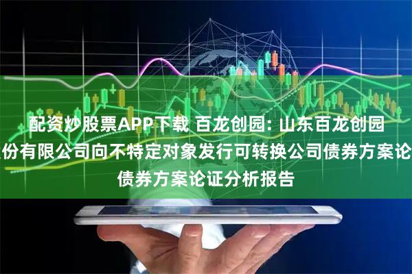 配资炒股票APP下载 百龙创园: 山东百龙创园生物科技股份有限公司向不特定对象发行可转换公司债券方案论证分析报告